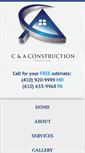 Mobile Screenshot of caconstructiongroup.com