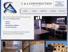 Tablet Screenshot of caconstructiongroup.com